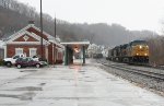 EB freight going by the depot